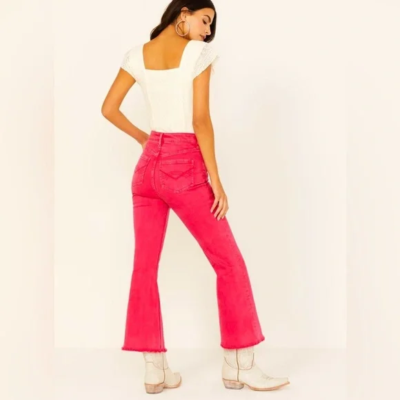 Women’s IDYLLWIND High Risin Kick stretch flare Jean- Size 0 - Picture 9 of 10